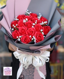 Hoa Hồng Scarlet, hoa sap thom binh duong, hoa hướng dương sáp, hồng ecuador sáp, hoa khô