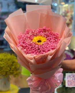 Hoa Hướng dương, hoa sap thom binh duong, hoa hướng dương sáp, hồng ecuador sáp, hoa khô