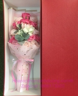 Hoa Hồng 5cm, hoa sap thom binh duong, hoa hướng dương sáp, hồng ecuador sáp, hoa khô