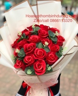 Hoa Hồng Scarlet, hoa sap thom binh duong, hoa hướng dương sáp, hồng ecuador sáp, hoa khô